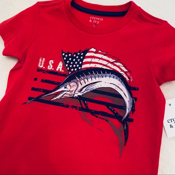 NWT! Crown & Ivy Boys Southern Graphic Tee - Picture 2 of 3